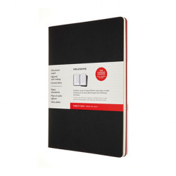 Cahier Sujet A4 2 pcs Noir & Rouge