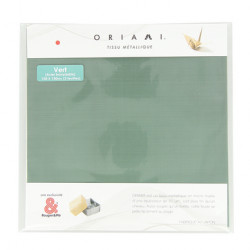 Feuille en métal Origami 15 x 15 cm Vert 3 pcs