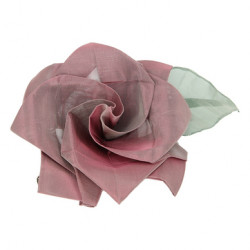 Bijou origami en métal Broche fleur