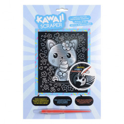 Kit Créatif Jet Lag Carte Du Monde à Gratter 40 X 60 Cm