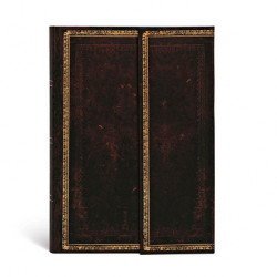 Carnet ligné Marocain noir 10 x 14 cm 85 g/m² 176 p