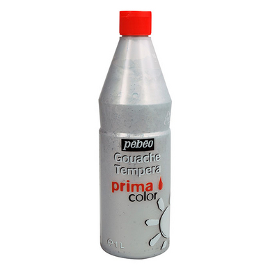 Peinture enfant gouache Prima 1000 ml Argent