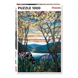 Puzzle Magnolias et iris 1000 pièces