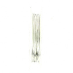 Fil de laiton argent 0.3mm par 10m