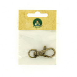 Mousqueton pour porte clef bronze