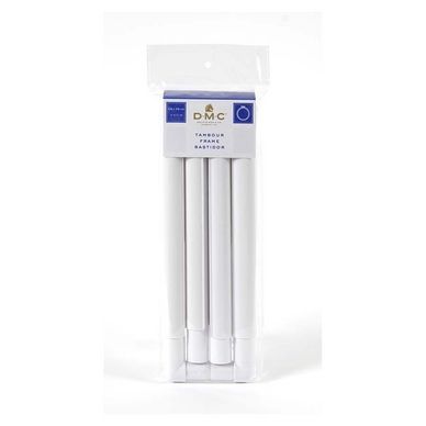 Tambour carré 28 x 28 cm Blanc