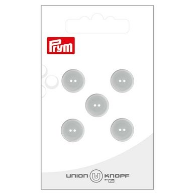 Bouton Polyester 12 mm 5 pcs Transparent