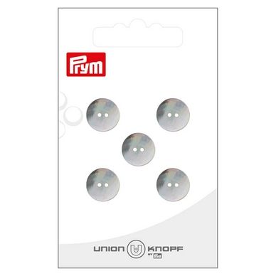 Bouton nacre 12 mm 5 pcs Blanc