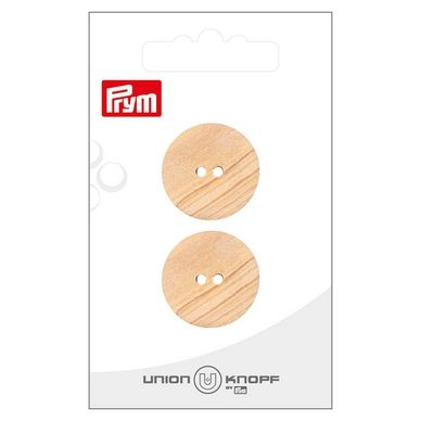 Boutons en bois 23 mm 2 pcs Beige