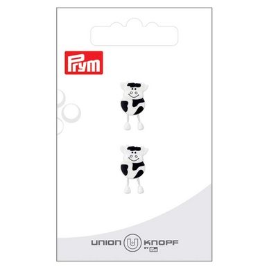 Bouton Polyester 18 mm 2 pcs Vache