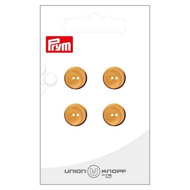 Bouton en bois 12 mm 4 pcs Beige