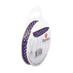 Ruban de satin pointillé
