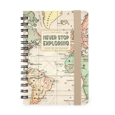 Agenda 2025 Semainier à spirale 8,5 x 13 cm Travel