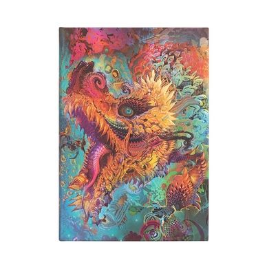 Carnet Rigide 13 x 18 cm 144 pages blanches Dragon Bourdonnant