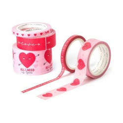 Washi Tape 5 m 5 pcs Coeur