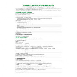 Contrat de location pour locaux meublés