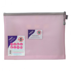 Pochette EVA Mesh 36 x 27,5 cm Rose pastel