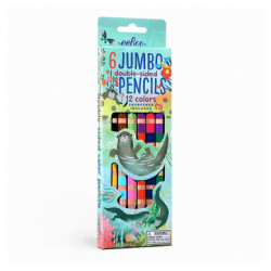 Crayons De Couleurs Double Face 6 pcs Loutres