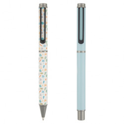 Stylo roller et stylo bille Parure Carmen Vert de Gris