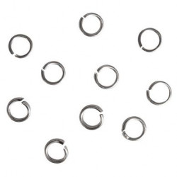 Anneaux argentés 10 mm