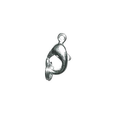 Fermoir carabinier avec anneau 18,5 mm Couleur argent