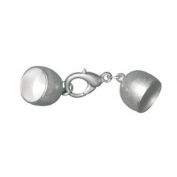 Fermoir Décoratif Dépoli ø 10 mm Couleur argent