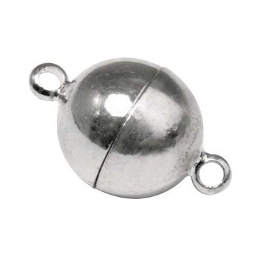 Fermoir magnétique extra fort ø 14 mm Couleur argent