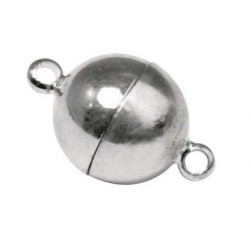 Fermoir magnétique extra fort ø 14 mm Couleur argent