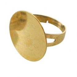Bague Plateau ø 20 mm Coloris vieil or