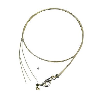 Fil pour Bijoux ø 0,5 mm x 50 cm Couleur or