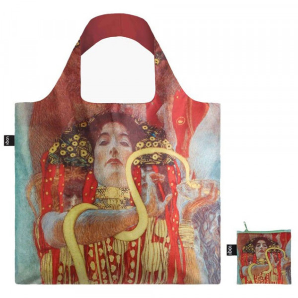 Sac shopping pliable avec pochette zip G. Klimt Hygieia - Loqi
