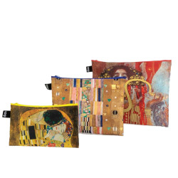 Lot de 3 pochettes zip Gustav Klimt - Loqi