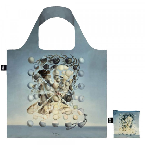 Sac shopping pliable avec pochette zip S. Dalí Galatea des sphères - Loqi