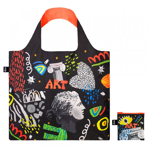 Sac shopping pliable avec pochette zip Classic art - Loqi