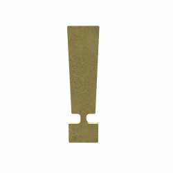 Lettre en bois - Point d'exclamation - 15 cm - Aladine