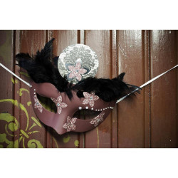 Masque à décorer Couronne 13,5 x 18,5 cm 2 pcs - Artemio