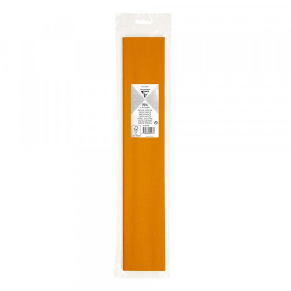 Papier crépon 75% Jaune or 2,5 x 0,5 m - Clairefontaine