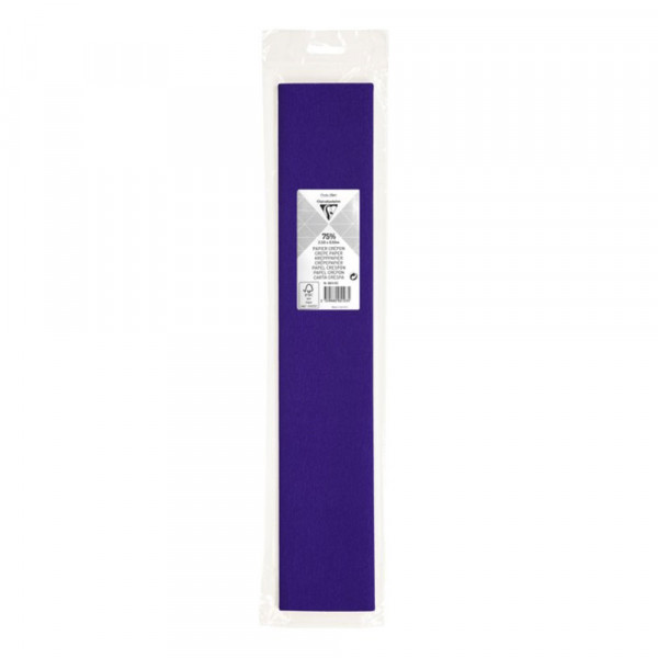 Papier crépon 75% Violet 2,5 x 0,5 m - Clairefontaine