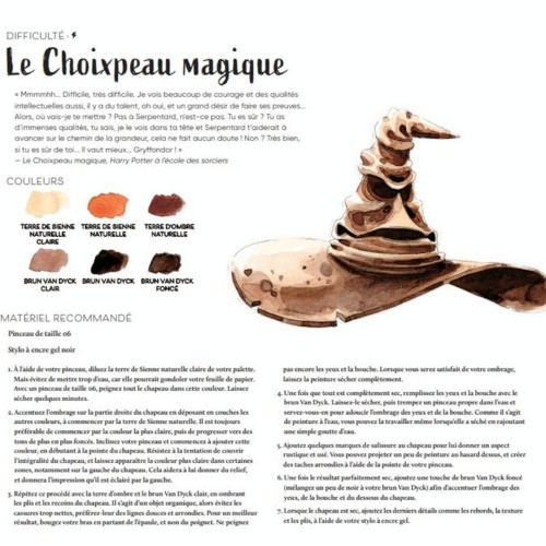 Livre D'après les films Harry Potter : la magie de l'aquarelle - Hachette