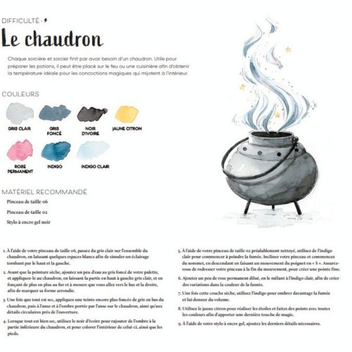 Livre D'après les films Harry Potter : la magie de l'aquarelle - Hachette