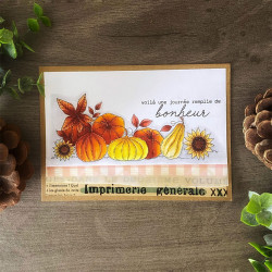 Pochoir Frise d'automne