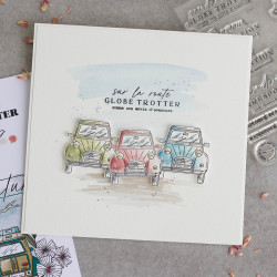 Tampons transparents Road trip 12 pcs