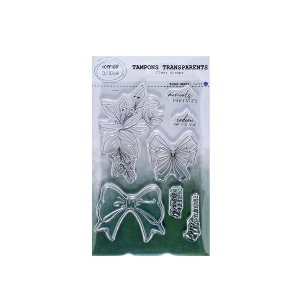 Tampons transparents Moments partagés 6 pcs