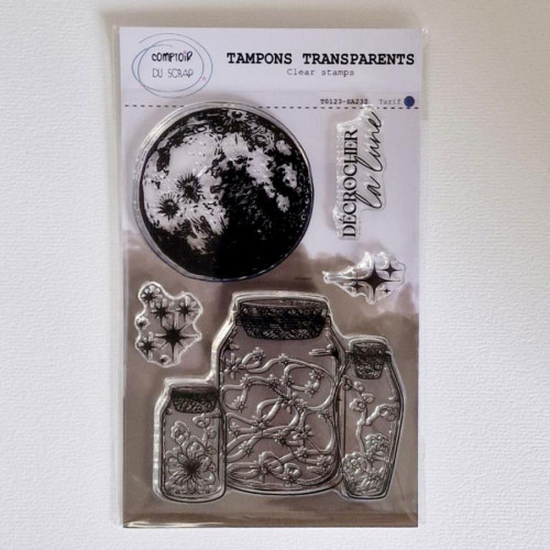 HOODANCOS Tampons En Bois Artisanaux Diy Lune, Lot De 7 Pièces, Matière Bois Et Caoutchouc, Léger Et Portatif, Pour Scrapbooking Créatif, Décoration Journaux Et Albums, Usage Loisir Créatif