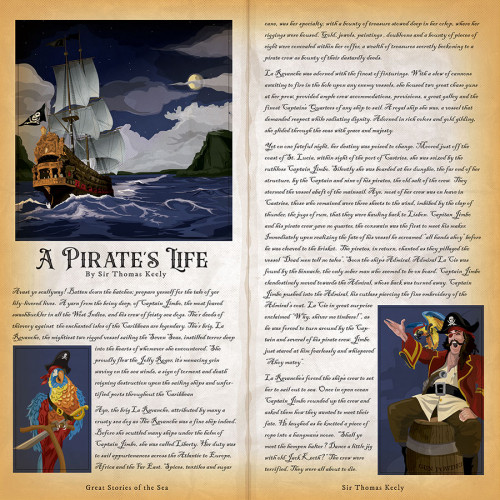Pirates Papier imprimé Multi Journaling Cards