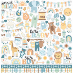 Our Baby Boy Element Sticker