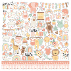 Our Baby Girl Element Sticker