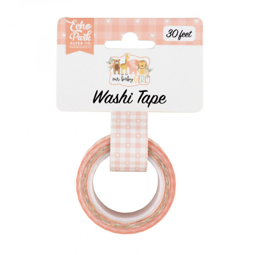 Baby Girl Washi Tape Plaid