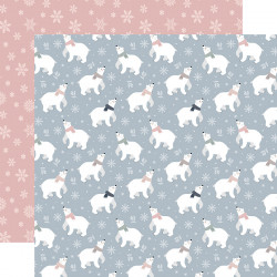 Winterland Papier imprimé Happy Polar Bears