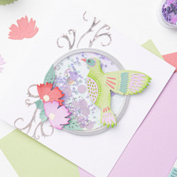 Thinlits Dies set Colibri et fleurs 16 pcs